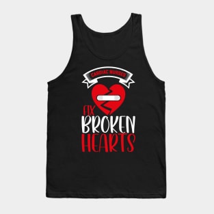 Cardiac Nurses Fix Broken Hearts, Funny Valentines Day Nurse Tank Top